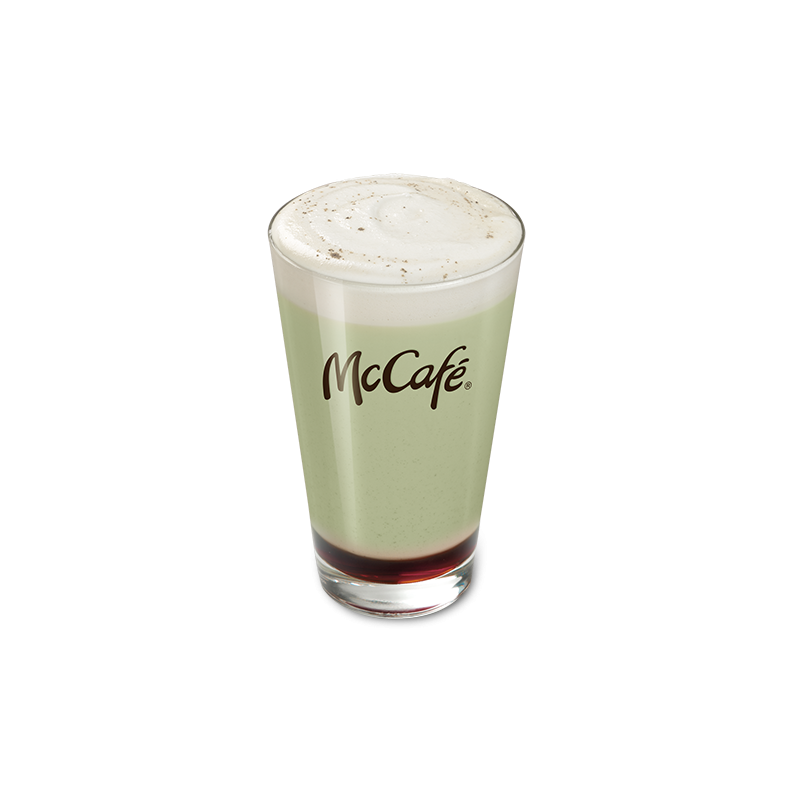 Matcha Latte z gozdimi sadeži