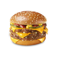 Trojni cheeseburger