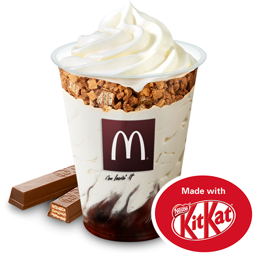 McSundae Deluxe vanilija Kit Kat čokolada