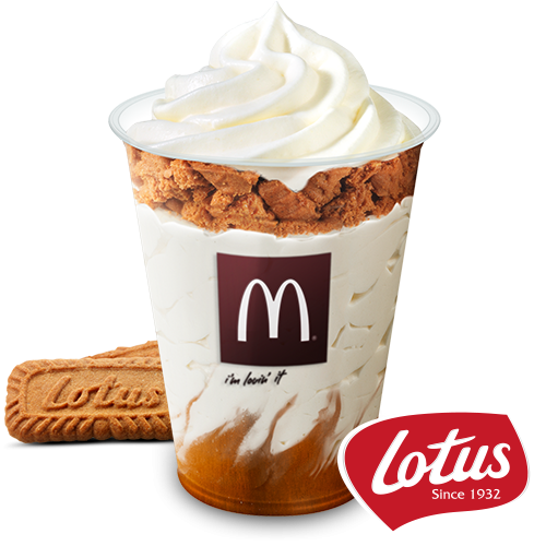 McSundae Deluxe vanilija Lotus karamela